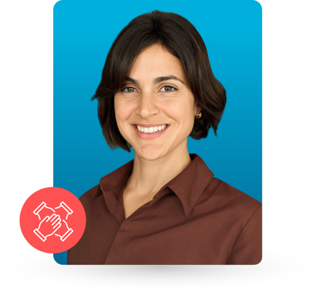 un portrait d'une femme employeur